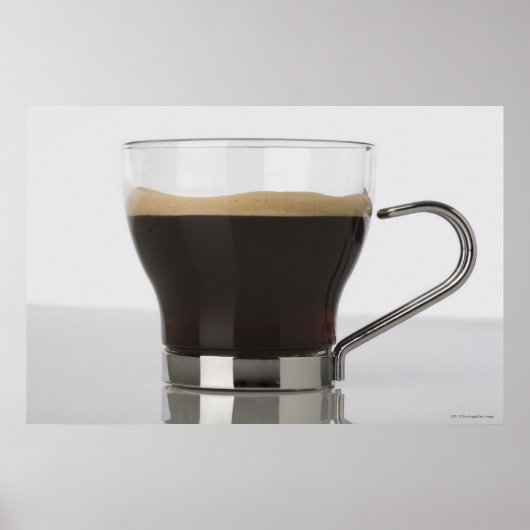 Poster Gros plan d'une tasse de café (Devant)