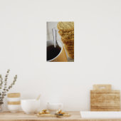 Poster Gros plan d'une tasse de café avec biscuits (Cuisine)
