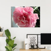 Poster Gros plan rose (Bureau à domicile)