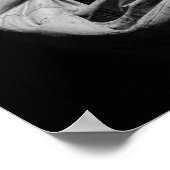 Poster Gros plan Statue noire et blanche de la Liberté Ne (Coin)