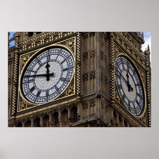Poster Gros plan sur Big Ben London Travel (Devant)