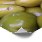 Poster Gros plan sur des olives vertes (Coin)