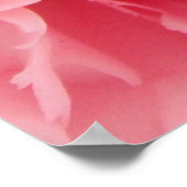 Poster Gros plan sur l'affiche rose (Coin)