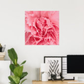 Poster Gros plan sur l'affiche rose (Bureau à domicile)