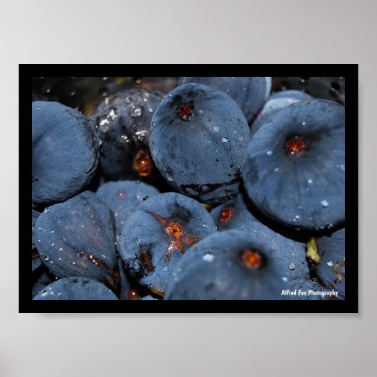Poster Gros plan sur le fruit du figuier (Devant)