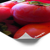 Poster Gros plan sur le fruit du kaki (Coin)