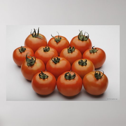 Poster Gros plan sur les tomates (Devant)