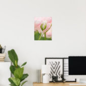 Poster Gros plan sur tulipe et bourgeon (Bureau à domicile)