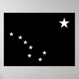 Poster Gros plongeur noir et blanc