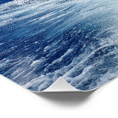 Poster Gros rocher dans la mer (Coin)