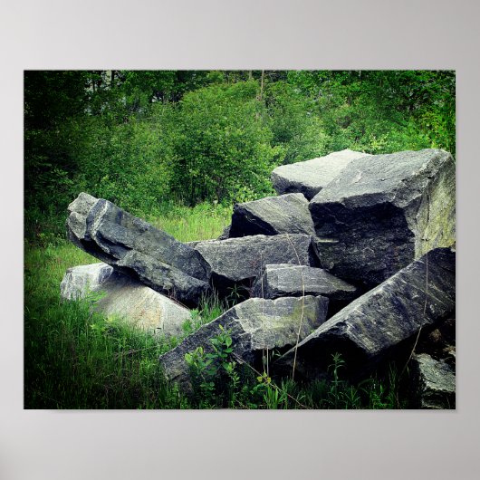 Poster Gros rochers de granit Nature  (Devant)