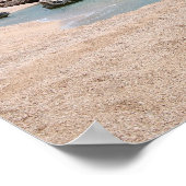 Poster Gros rochers sur la plage de Cala Mariolu en Sarda (Coin)