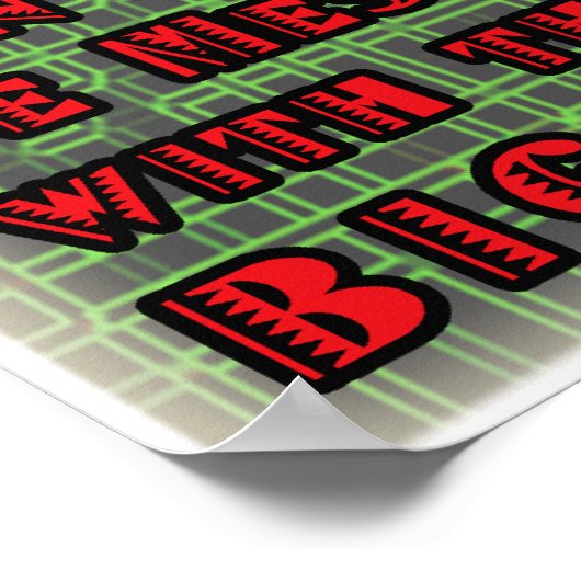 Poster Gros Rooster Rouge (Coin)