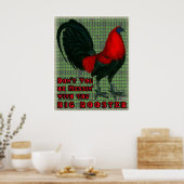 Poster Gros Rooster Rouge (Cuisine)