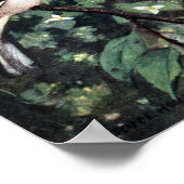 Poster Grosbeaks à poitrine rose et leur nid d'oeufs (Coin)