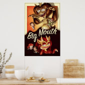 Poster Grosse bouche (Cuisine)