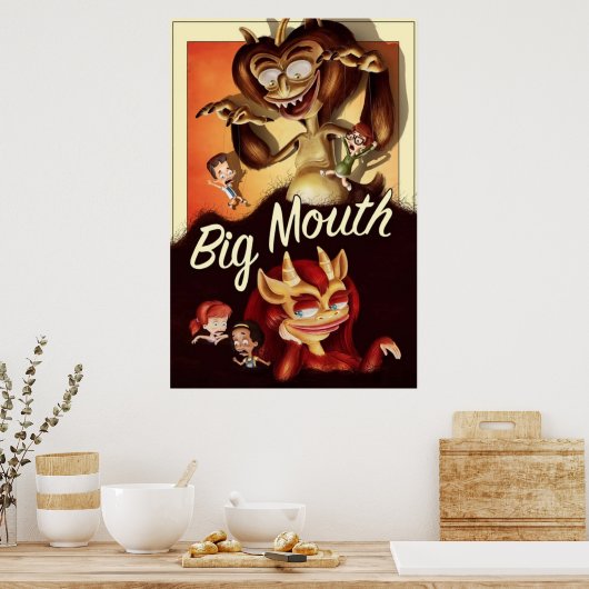 Poster Grosse bouche (Cuisine)