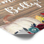 Poster Grosse est le ventre de maman Rustic Citrouille do (Coin)
