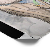 Poster Grosse grenouille moche singe (Coin)