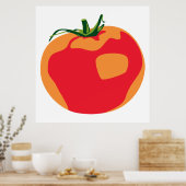 Poster Grosse tomate rouge (Cuisine)