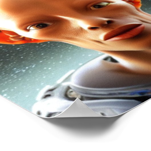 Poster Grosses Oreilles Comme Alien Dans L'Espace (Coin)