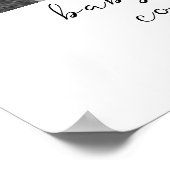 Poster Grossesse Faire-part mignonne Bientôt Ultrasons (Coin)