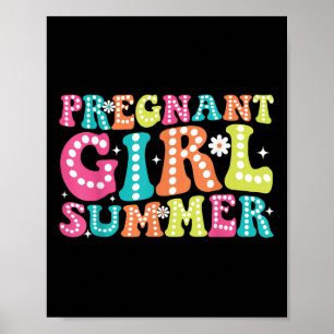 Poster Grossesse super Révéler Fille Enceinte Été Bébé
