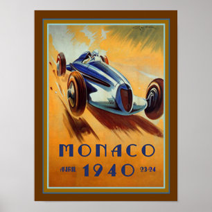 poster Grote Prijs Monaco 1940