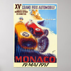 poster Grote Prijs Monaco 1957