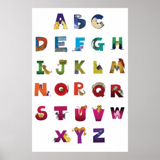 Poster Grotke Alphabet Cats (Devant)