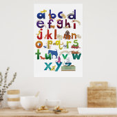 Poster Grotke Alphabet Chiens (Cuisine)