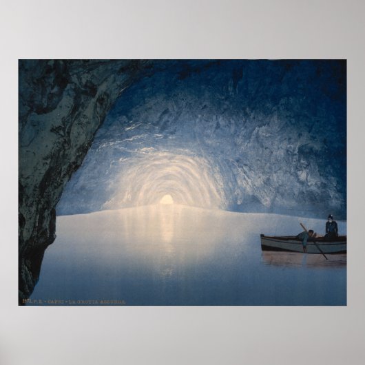 Poster Grotte bleue, Île de Capri, Campanie, Italie (Devant)