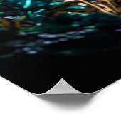 Poster Grotte de Fleur de Cristal Iridescent (Coin)