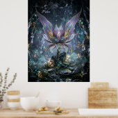 Poster Grotte de Fleur de Cristal Iridescent (Cuisine)