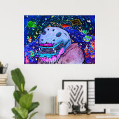 Poster Grotte de la mer - Blacklight (Bureau à domicile)