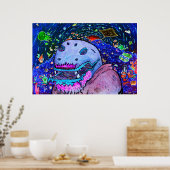 Poster Grotte de la mer - Blacklight (Cuisine)