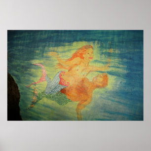 Poster Grotte de sirène amour