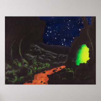 Poster Grotte luminescente : Imprimer