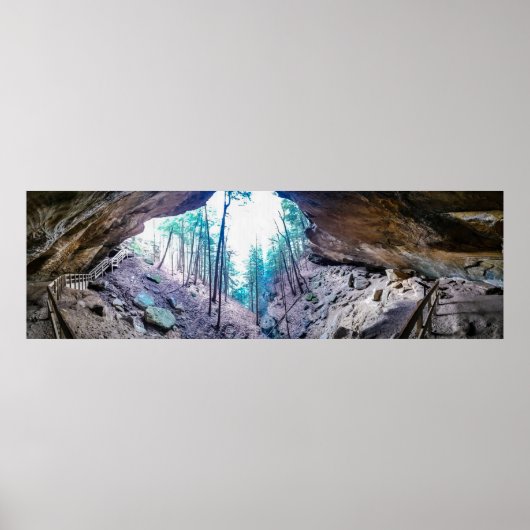 Poster Grotte Murmurante, Parc d'État de Hocking Hills, O (Devant)