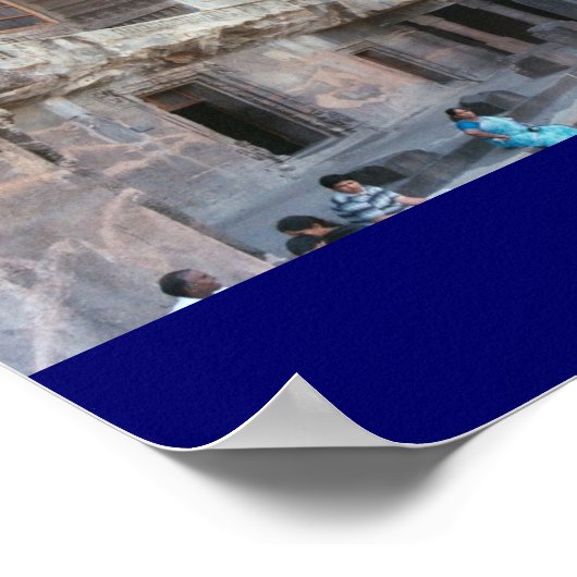 Poster Grottes Ajanta, Inde, (Coin)