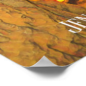 Poster Grottes de calcaire de Jenolan Grottes Australie (Coin)