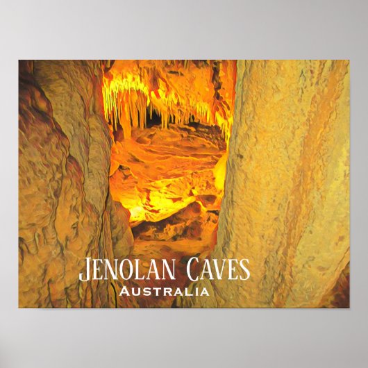 Poster Grottes de calcaire de Jenolan Grottes Australie (Devant)