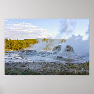 Poster Grotto Geyser, Parc national de Yellowstone