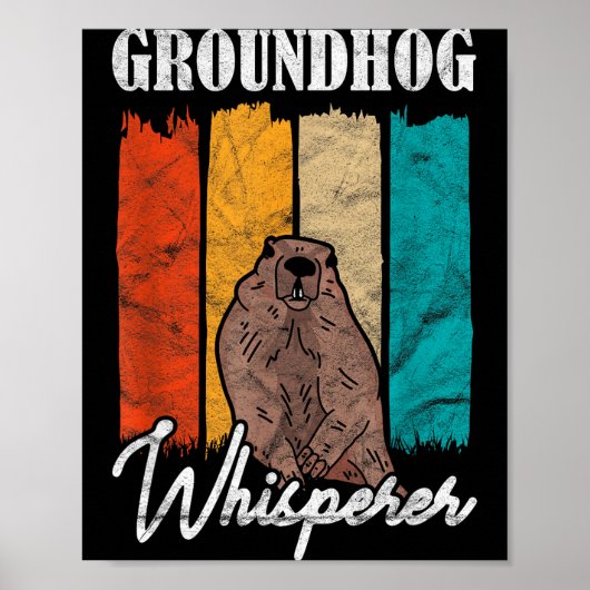 Poster Ground Hog Groundhog Whisperer (Devant)