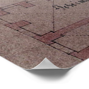 Poster Ground Plan Dresden Green Vault Green Green