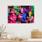 Poster Group In Carnival Costume, Venice (Cuisine)