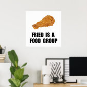 Poster Groupe d'aliments frits (Bureau à domicile)