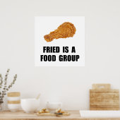 Poster Groupe d'aliments frits (Cuisine)