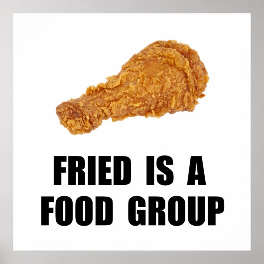 Poster Groupe d'aliments frits (Devant)