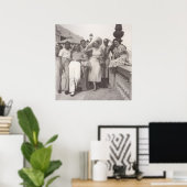 Poster Groupe d'amis à Cannes, années 1930 (Bureau à domicile)